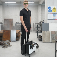 Nettoyeur laser pulsé de précision 300W pour véhicules, pièces automobiles, moteurs, dégraissage et décapage de peinture