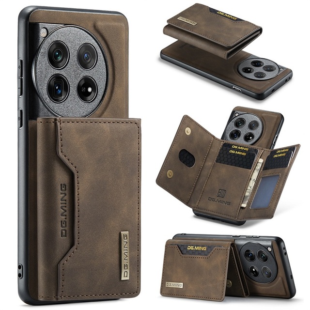 DG MING 2In1 Detachable Magnetic Leather Case For OnePlus 13 11 12 10 Pro Ace 10R Wallet Cover Card Holder Phone case