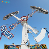 Attractions de fête foraine à prix d'usine, grandes manèges de parc d'attractions extérieur, jeux pour adultes, manèges Kamikaze palpitants à vendre