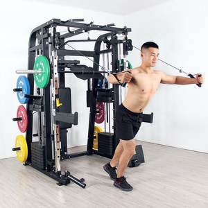 Appareil d'entraînement complet multifonctionnel pour salle de sport à domicile, équipement de musculation, rack de squat sécurisé, machine Smith JY-0222 - Product Image 2
