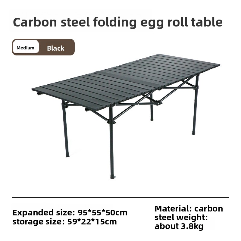 95 black long table