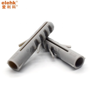 ELEHK 4*20 5*25 6*30 8*40 10*50 12*60 14*75mm Cheville murale en plastique en forme de poisson grise, ancre d'expansion grise, <span class=keywords><strong>goujon</strong></span> d'expansion - Product Image 5