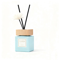 Stock d'usine prix bas 100ml 150ml diffuseur de roseau d'air vide carré 200ml bouteille en verre de luxe bouteille de diffuseur de roseau d'arôme