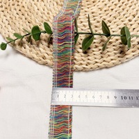 Frange à pampilles multicolores en dentelle, série multicolore, accessoires pour vêtements, sacs, chapeaux, décoration de scène faite à la main, DIY