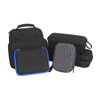 Coque rigide personnalisée Mini pochette Style voyage rond de protection en mousse avec fermeture éclair cachette Dj montre verres à vin transportant Eva étui