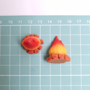 Modelo de Fuego de Campamento, Llama Artificial de Resina, Micro Miniaturas, Adorno de Tronco para Paisajismo, Miniatura para Manualidades - Product Image 2