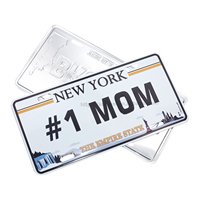 Plaque d'immatriculation métal aluminium voiture moto plaque d'immatriculation personnalisée