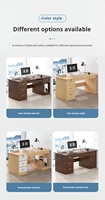 Bureau Informatique Moderne en Bois Robuste, Poste de Travail Commercial Très Vendu pour Personnel de Bureau