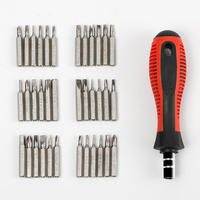 Kit de Destornilladores Multifunción 37 en 1 con Mango de Plástico, Puntas Magnéticas, Portátil, para Reparación de Teléfonos Celulares y Dispositivos Electrónicos