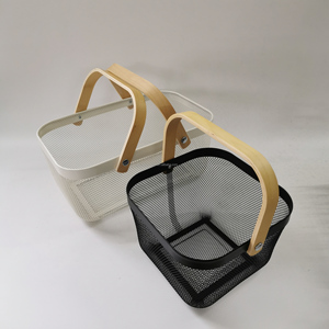 Custom Logo Large Picnic <strong>Hamper</strong> Basket Wire <strong>Mesh</strong> Hanging Fruit Baskets <strong>Mesh</strong> Laundry Basket - Product Image 1