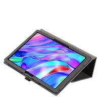Étui en cuir PU souple à motif litchi, rabat, protection intégrale, support, pour tablette Doogee T20S T20 Mini T40 T50 Pro