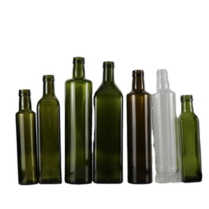Ustensiles de cuisine de qualité alimentaire vide carré <span class=keywords><strong>Marasca</strong></span> 1 litre bouteilles d'huile d'olive en verre - Product Image 4