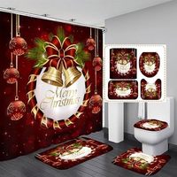 Rideau de douche en polyester motif camion citrouille, résistant à la décoloration, impression personnalisée, imperméable, ensemble de rideaux de douche, vente en gros YL33