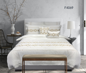 Nuevo diseño hogar bordado <span class=keywords><strong>invierno</strong></span> acolchado sábana <span class=keywords><strong>juego</strong></span> <span class=keywords><strong>de</strong></span> cama tamaño queen - Product Image 3