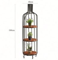 Étagère cubique en MDF avec cadre en fer noir moderne pour le salon, meubles de maison et étagère d'évacuation en cas d'incendie