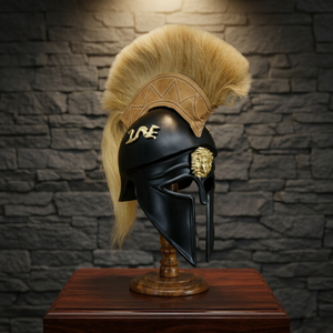Casco Corintio Negro, Armadura Griega, Casco Medieval para Reenactment - Product Image 2