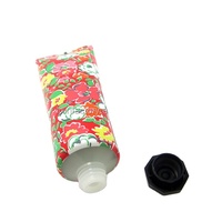 Tube cosmétique rouge en aluminium/plastique pour crème visage, modèle LX16, marque LIXIN/OEM, fournisseur chinois du Guangdong, à vendre