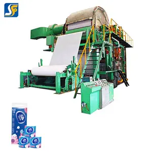 toilet paper making machine production line price, waste paper recycling equipment manufacturer for paper mill