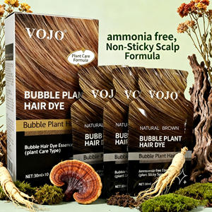 VOJO Tinta per Capelli Naturale <span class=keywords><strong>Senza</strong></span> <span class=keywords><strong>Ammoniaca</strong></span> 30ml*10 Colorazione Rapida in 10 Minuti Uniforme Arricchita con Copertura Totale dei Capelli Grigi - Product Image 4