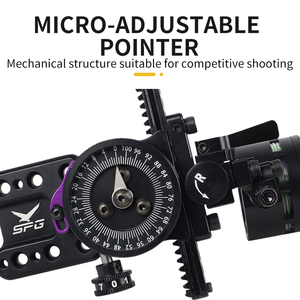 Mira de Arco Compuesto STARCN de un Solo Punto, de Aleación de Aluminio, Microajustable Vertical y Horizontal, Compatible con Lentes 4x/6x/8x - Product Image 4