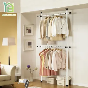 Armario de ropa sencillo de acero moderno para dormitorio, estantería de almacenamiento plegable de metal resistente, sistema de armario personalizado para bebé