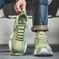 Mocassins de luxe rétro pour hommes à plateforme, lacets épais, confortables, rehaussants, souples, respirants, antidérapants, décontractés et tendance