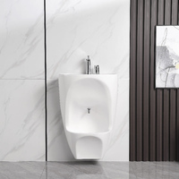 Robinet monotrou intégré pour lavabo d'ablution urinaire, conçu pour les rituels musulmans, simplifiant les routines de purification pour la salle de bain