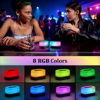 Lámpara de Mesa LED Magnética Moderna Inalámbrica con Sensor de Movimiento Recargable por USB, Luz Nocturna LED Blanca Cálida