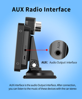 ADINKAM Caméra de tableau de bord 4K avec écran IPS 10,26 pouces, CarPlay sans fil, Android Auto, H.265, ADAS, AUX, caméra de recul avant et arrière, avec prise en charge AirPlay
