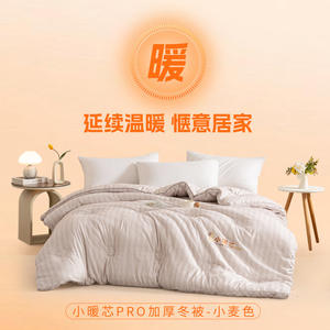 Couette d'hiver épaisse Duoximeimiankang 229x230cm en polyester et coton, unie, rectangulaire, pour toutes les saisons, avec cœur en fibres chaudes - Product Image 4