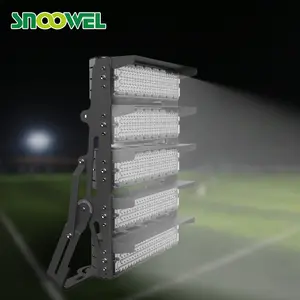 SNOOWEL lampu olahraga LED khusus lapangan olahraga, lampu pencahayaan daya tinggi IP66 luar ruangan 1250W 175000 Lumens terbuka besar