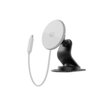 Support de chargeur sans fil pour téléphone portable monté sur voiture, durable, 25W, charge rapide, portable, aimant puissant, microphone en alliage d'aluminium