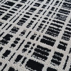 Chất Lượng Tốt Hiện Đại Thảm Màu Đen Trắng Mô Hình Thảm Thảm Thảm Phong Cách Mềm Mại Cho Văn Phòng Độc Đáo Phòng Khách Nhà Trang Trí Nội Thất - Product Image 2