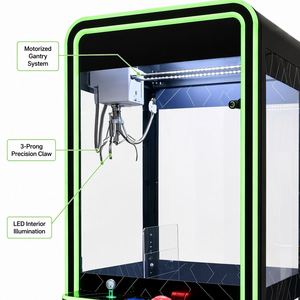 Máquina de grúa de premios moderna con LED de neón, operada con monedas, para centros comerciales y centros de entretenimiento familiar - Product Image 5