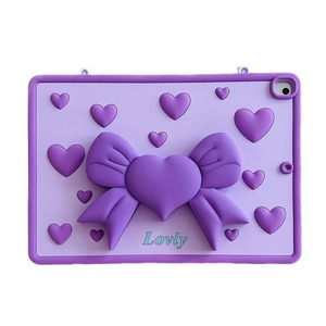 Phim Hoạt Hình Bow Bướm Đứng Silicone Trường Hợp Máy Tính Bảng Cho iPad Không Khí Pro 10 Gen 5 6 10. 9 Inch Hoa <span class=keywords><strong>Panda</strong></span> Bìa Chủ 2025 Mặt Thứ - Product Image 2