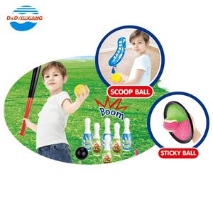 DADI 5 в 1, детские бейсбольные ракетки для боулинга и спорта на открытом воздухе, набор мячей, кольцо для бросания, набор игрушек, кольцо, игрушка, спортивные мячи - Product Image 2