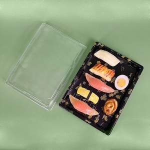 Dùng Một Lần Nhựa Nhật Bản Phong Cách <span class=keywords><strong>Sushi</strong></span> Hộp Hình Chữ Nhật Vỉ <span class=keywords><strong>Container</strong></span> Nắp Cho Lấy đi Nhật Bản Phong Cách Bao Bì Nhựa Hộp - Product Image 2