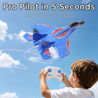 Avion de chasse télécommandé RC 2.4G, planeur léger en mousse EPP, jouet pour enfants, intérieur/extérieur