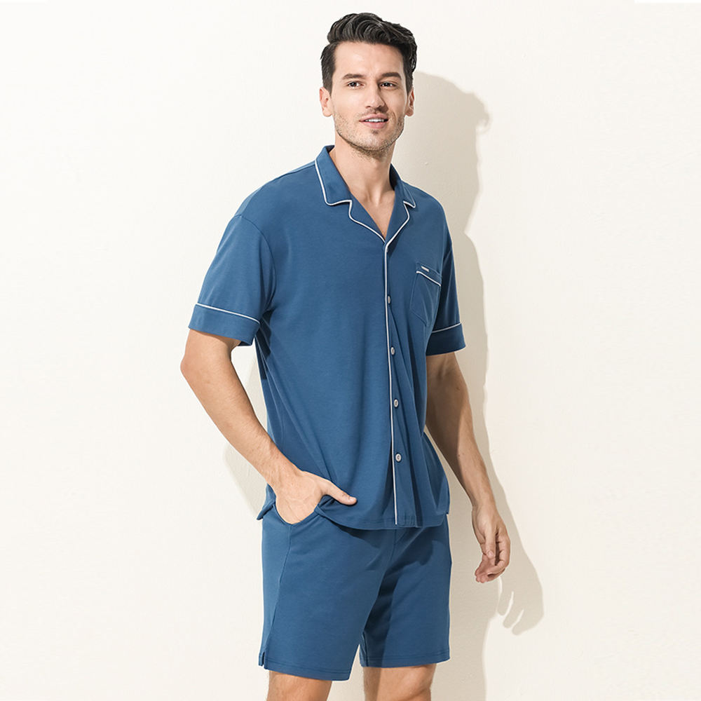 Oem/odm Men's Bamboo Pajama Set Sexy Modern Style Soft Cozy Sleepwear Modal Pajamas Men's Sleepwear 