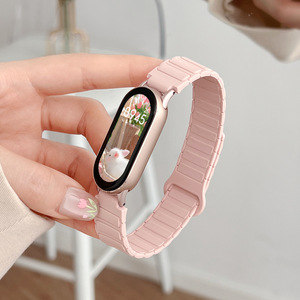 Bracelet de montre Zonesin pour Xiaomi 12 mm, bracelet de montre sport en silicone avec fermoir magnétique pour <span class=keywords><strong>Band</strong></span> 8/9/10, bracelet de montre sport durable - Product Image 1