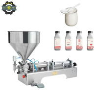 Machine de remplissage de bouteilles pneumatique de pâte de lait liquide visqueux de dessus de table Machine de remplissage de lotion