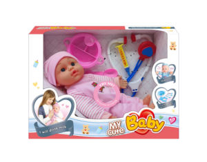 Poupée bébé réaliste de 12 pouces avec son, ensemble interactif d'éveil, jeu de rôle, cadeau pour les enfants d'âge préscolaire - Product Image 4