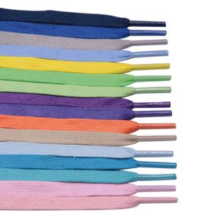 เชือกผูกรองเท้าแบบแบนเคลือบแว็กซ์ ขนาด 8 มม. ความยาว 50-180 ซม. สีสันสดใส สำหรับรองเท้าผ้าใบและรองเท้าแฟชั่น - Product Image 1