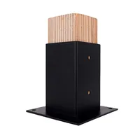Support de projecteur industriel en acier inoxydable à une face 4x4 pour poutres en bois traitées thermiquement, gazebo, pergola DIY