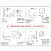 Réservoir de stockage sanitaire en acier inoxydable pour boissons, jus, lait, conteneur vertical à poulie pour liquides