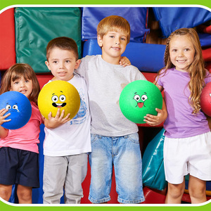 Pelota de Juego de 8.5 Pulgadas con Patrón de Expresiones, Pelota de Dodgeball para Interiores, Cara Sonriente, PVC Personalizado, No Inflable, Transfronterizo 70 - Product Image 2