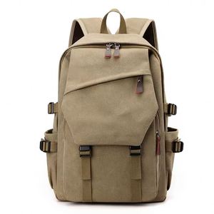 Sac à dos d'école pour étudiants, sac à dos de voyage rétro en toile, sac à dos pour ordinateur portable, fabriqué en usine BSCI, personnalisable - Product Image 1