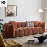 Canapé en tissu vert forêt, coussin segmenté en tissu moelleux et résistant aux taches, style moderne, canapé confortable pour villa et Airbnb