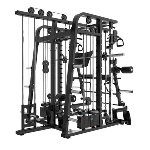 Fitness studio Fitness geräte Kabel Crossover Kamm Trainer Power Squat Rack Kommerzielle multifunktion ale 3D Smith Maschine 6 Käufer