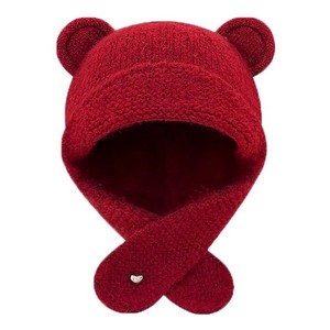 Chapeau d'hiver chaud et doux pour femmes et filles, avec oreilles de petit ours, casque de sécurité, bonnet de ski, chapeau d'hiver Y2K avec rabats d'oreilles - Product Image 1